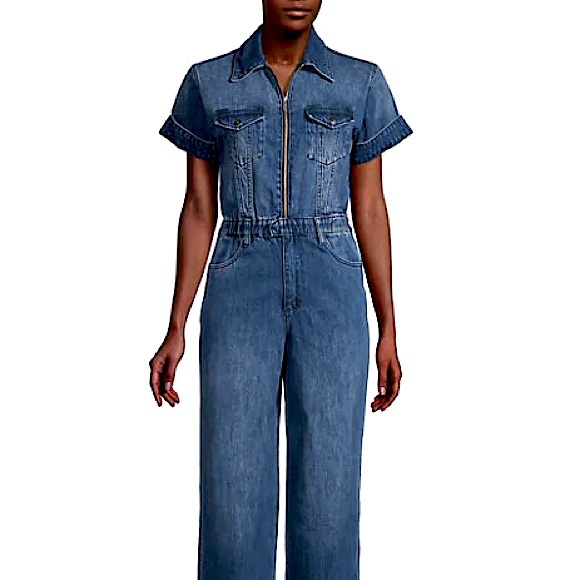 WeWoreWhat Denim Flight Suit - Picture 2 of 6